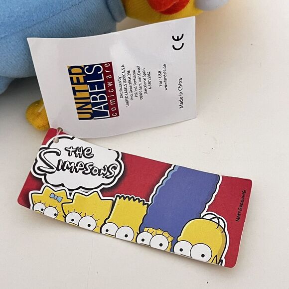 The Simpsons Maggie Simpson Plush United Labels Comicware 8" 2012 w/ TAGS - Picture 11 of 12